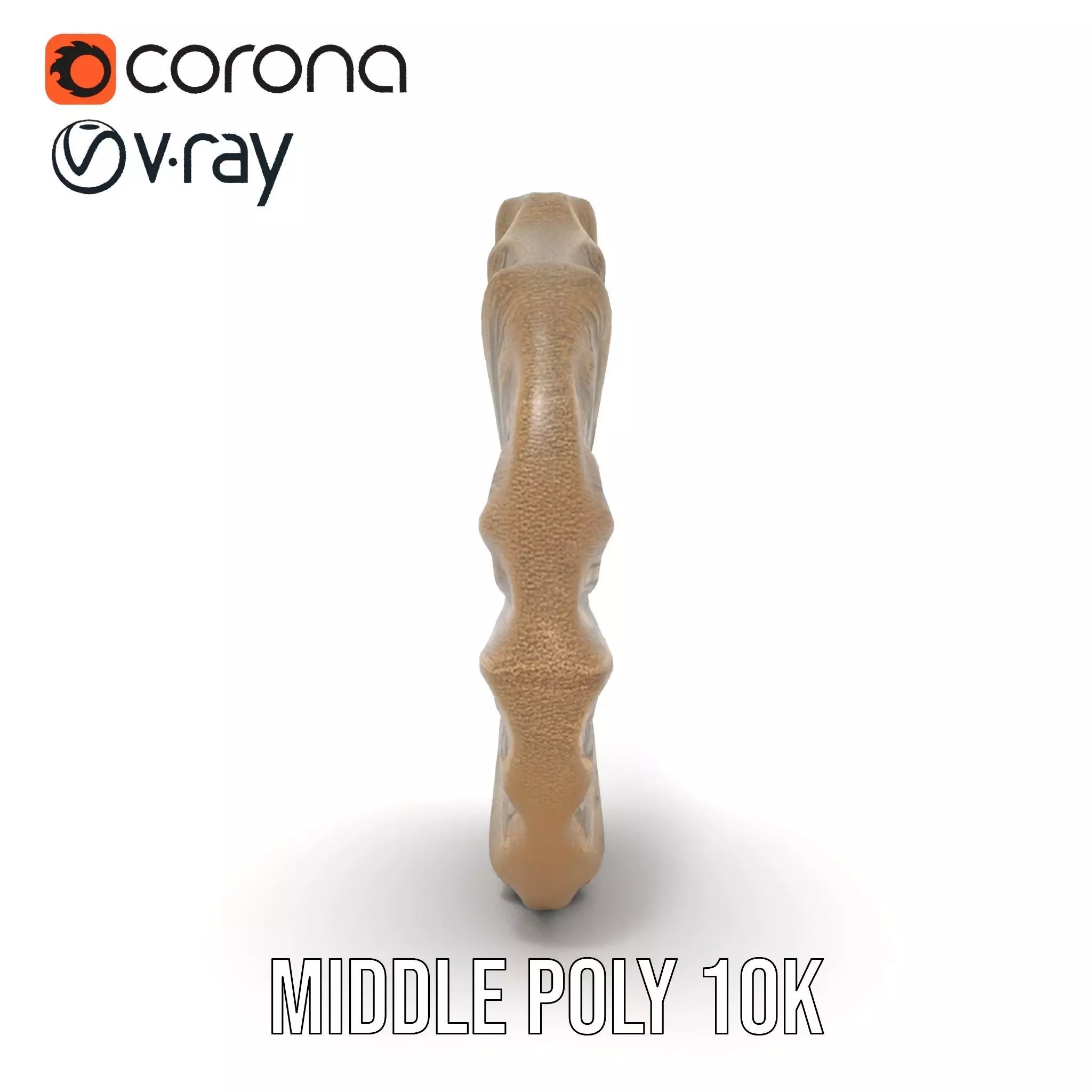 Textured Fossil Stone model pack Low-poly 3D model_6