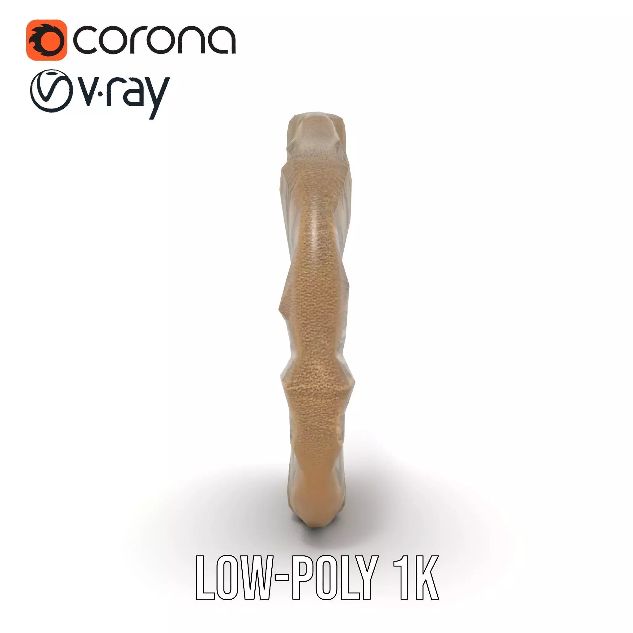 Textured Fossil Stone model pack Low-poly 3D model_23