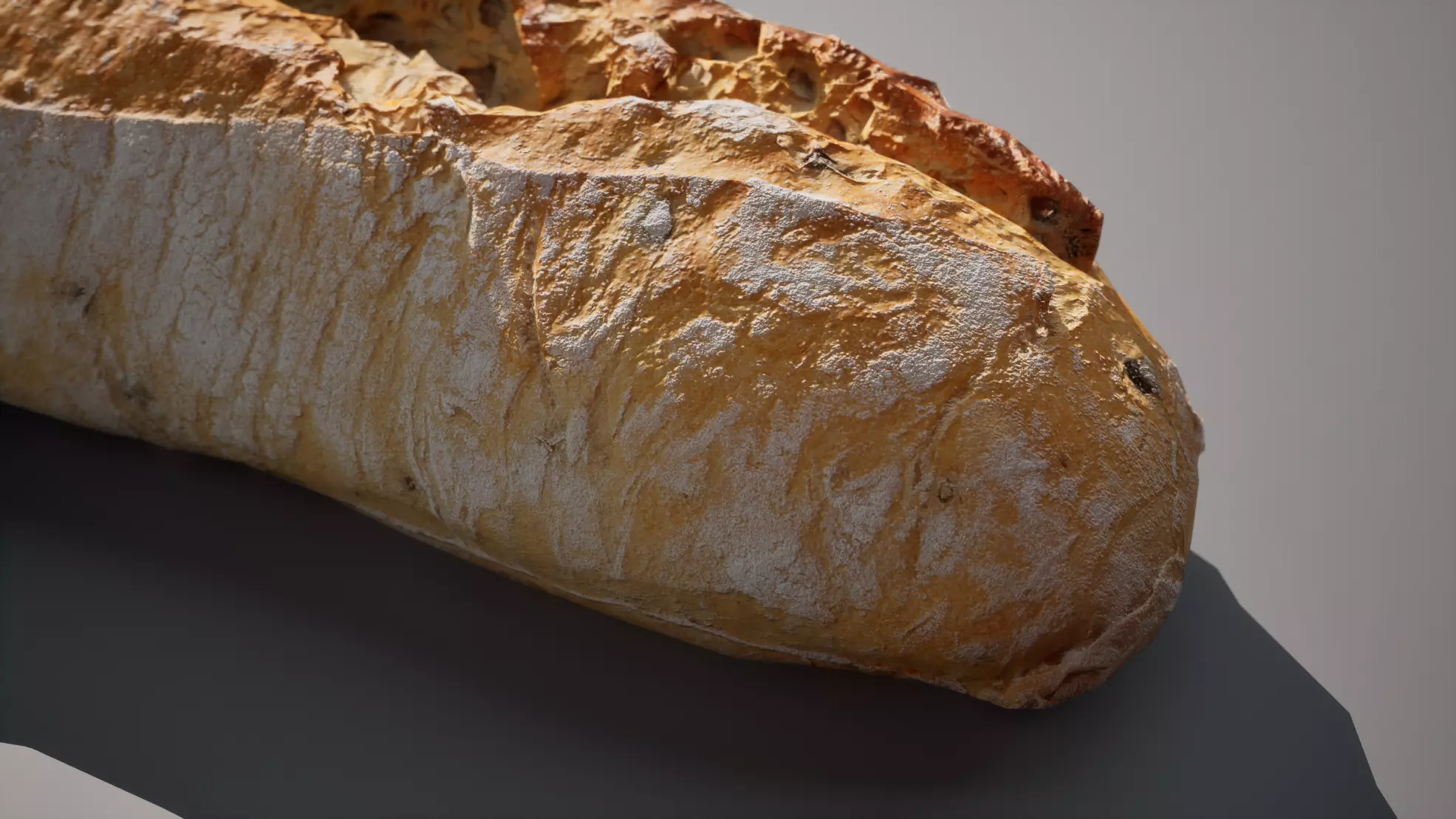 Baguette with olives 5K triangles 4K PBR textures Low-poly 3D model_6