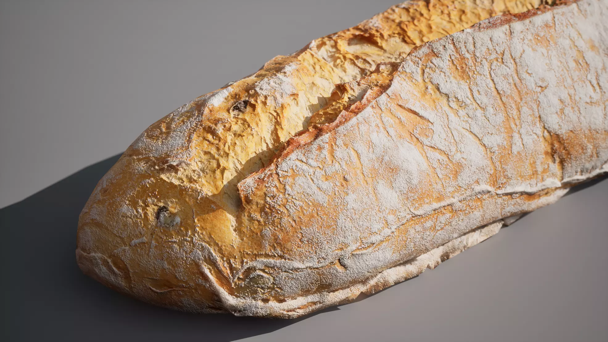 Baguette with olives 5K triangles 4K PBR textures Low-poly 3D model_5