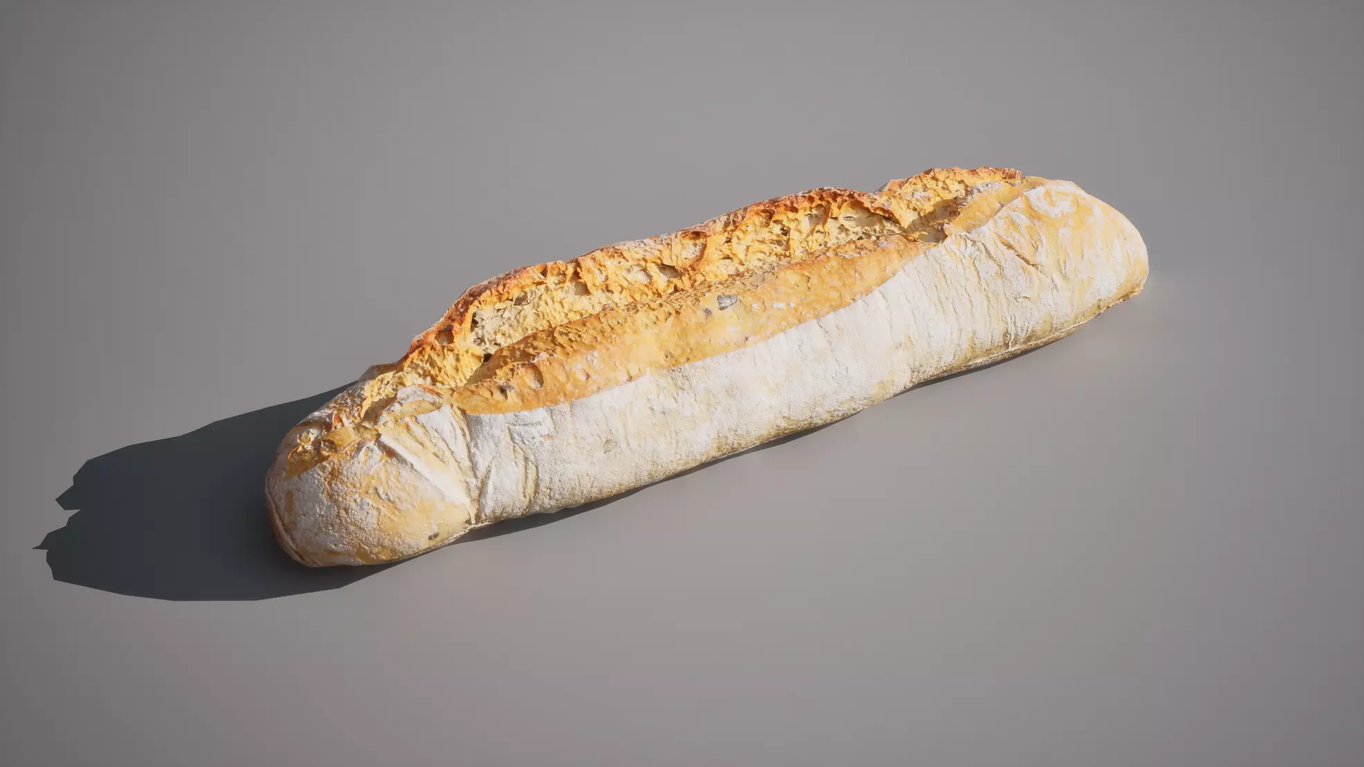 Baguette with olives 5K triangles 4K PBR textures Low-poly 3D model_1