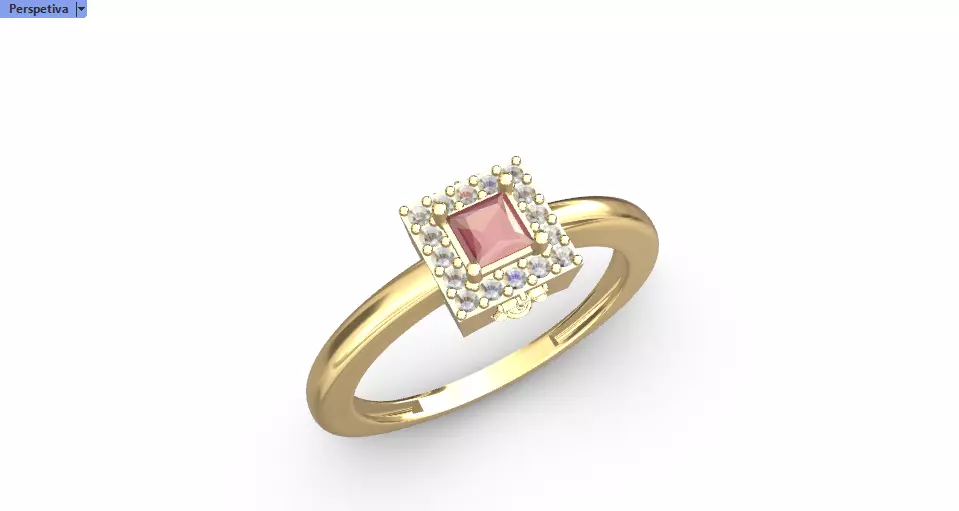 Anel formatura com simbolo Direito 3D print model_2