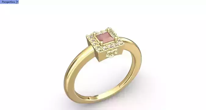 Anel formatura com simbolo Direito