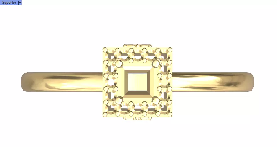 Anel formatura com simbolo Direito 3D print model_4