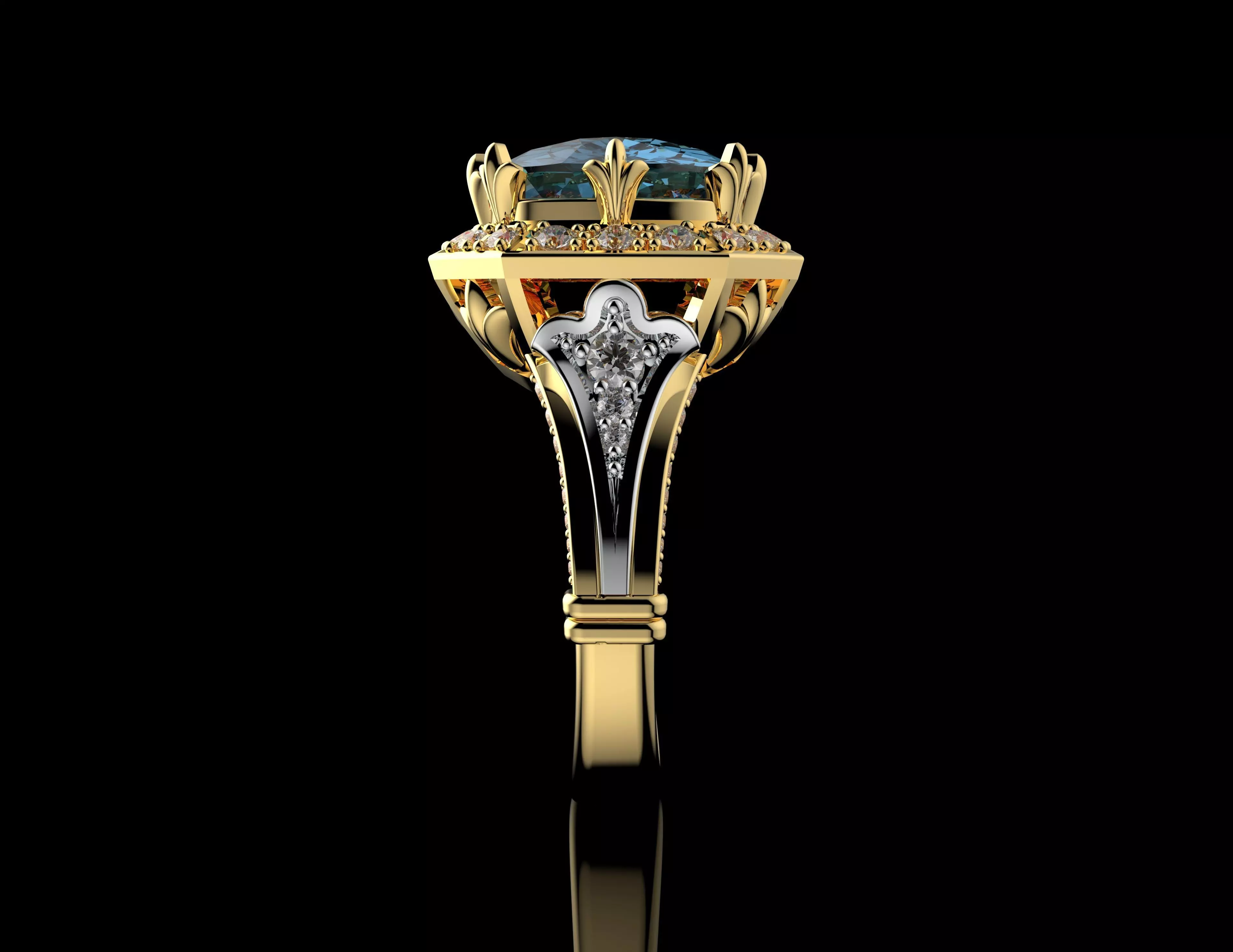 Gold N1458 3D print model_4