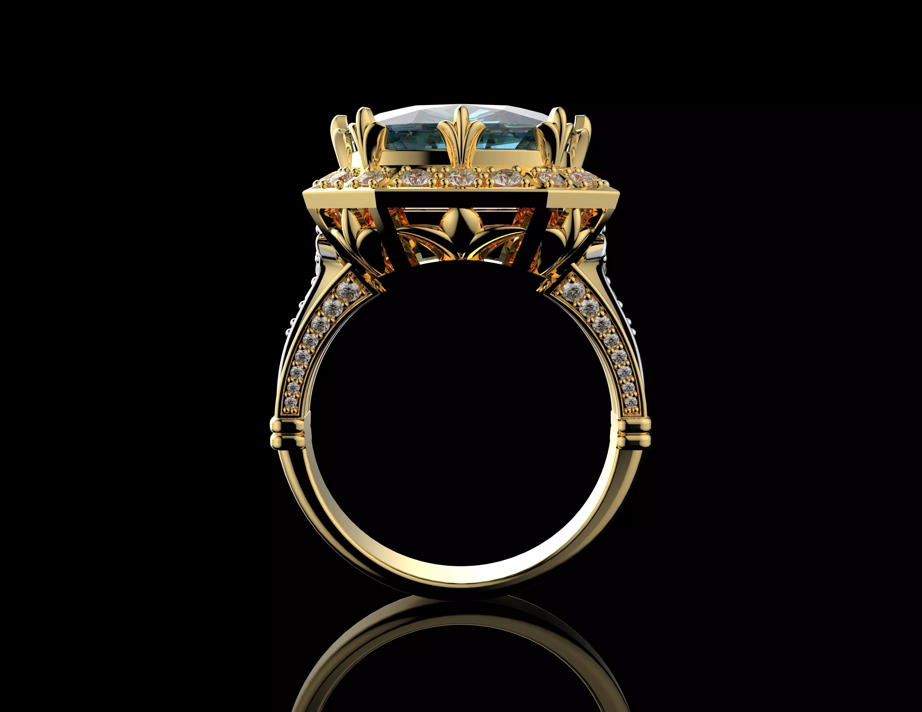 Gold N1458 3D print model_1