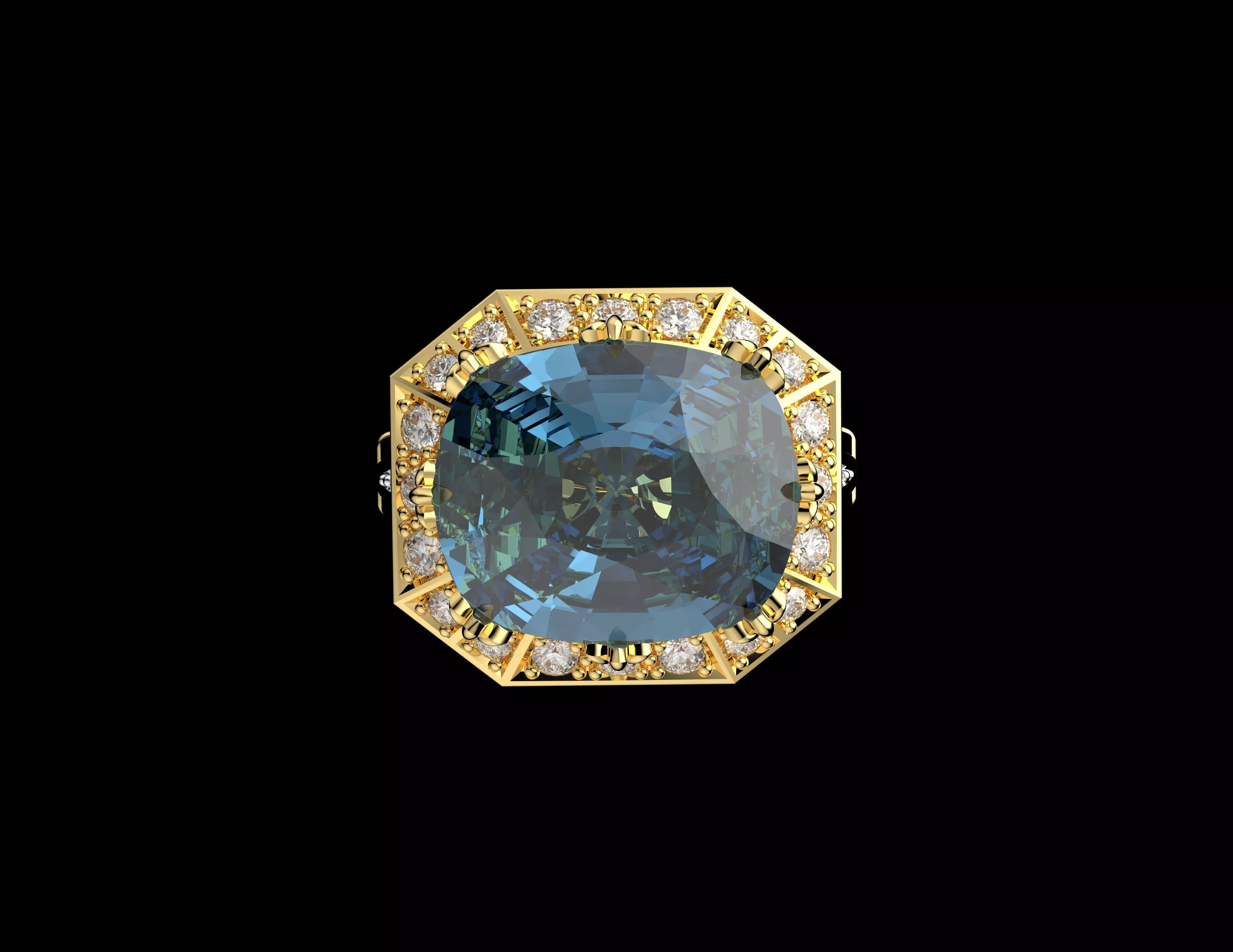 Gold N1458 3D print model_2