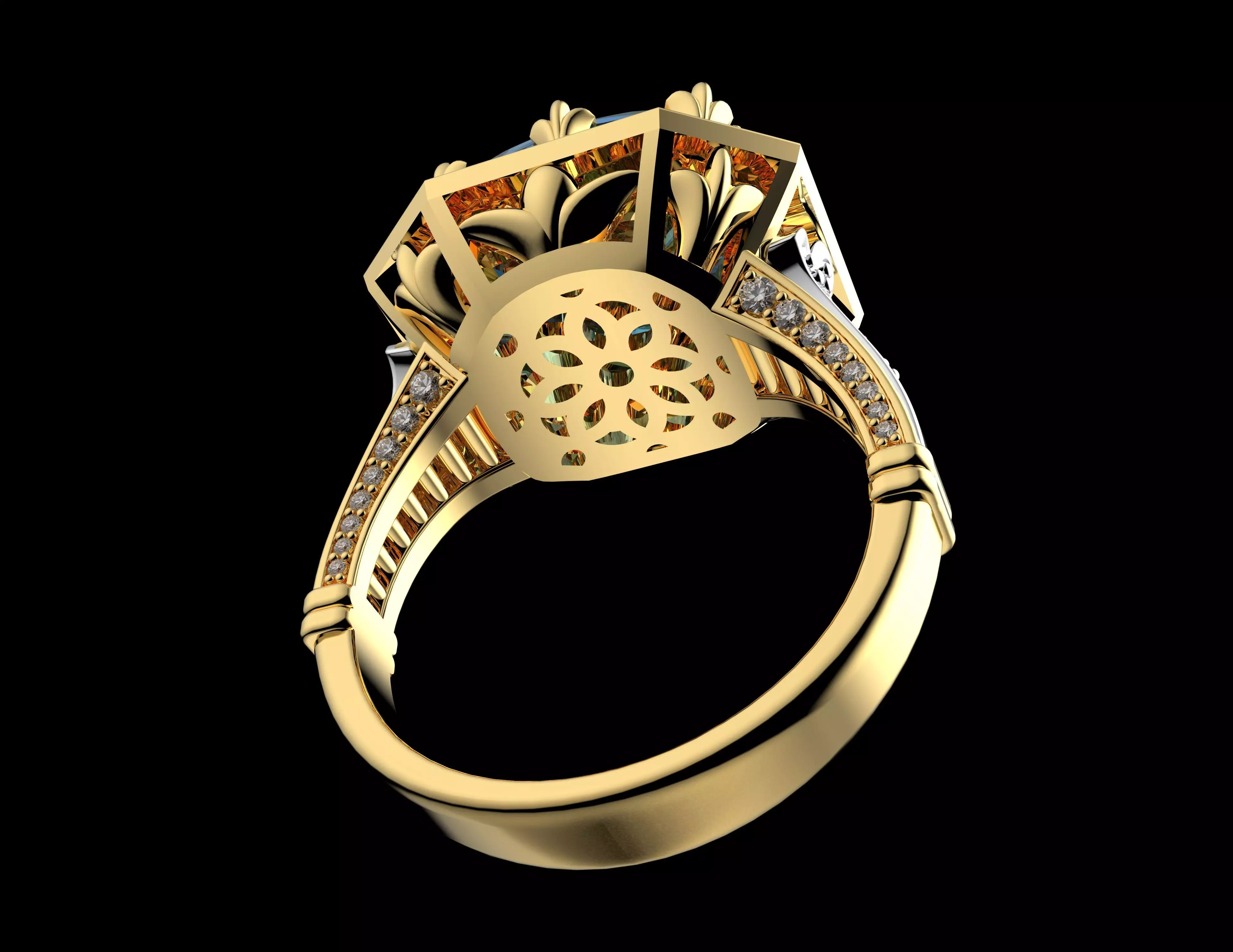 Gold N1458 3D print model_5