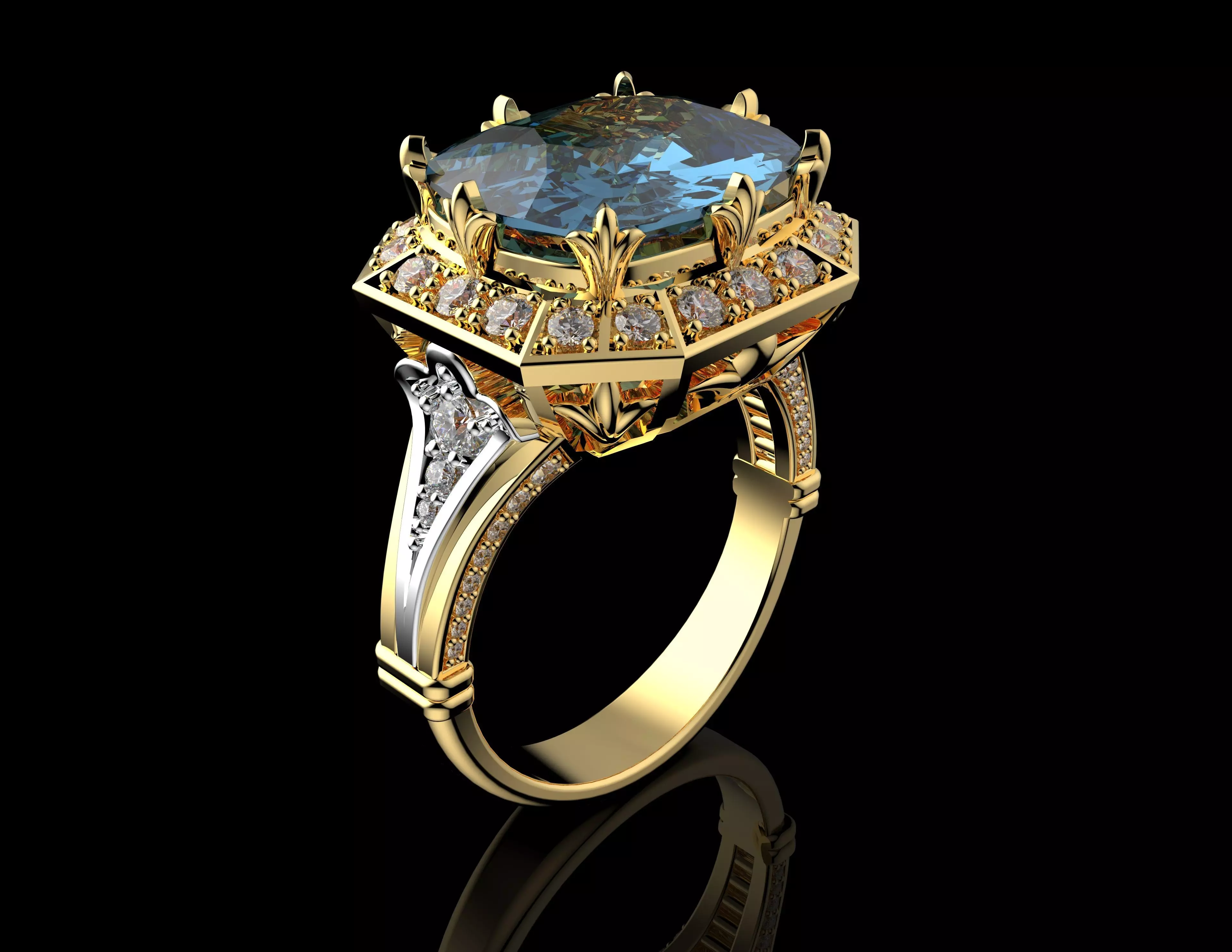 Gold N1458 3D print model_6