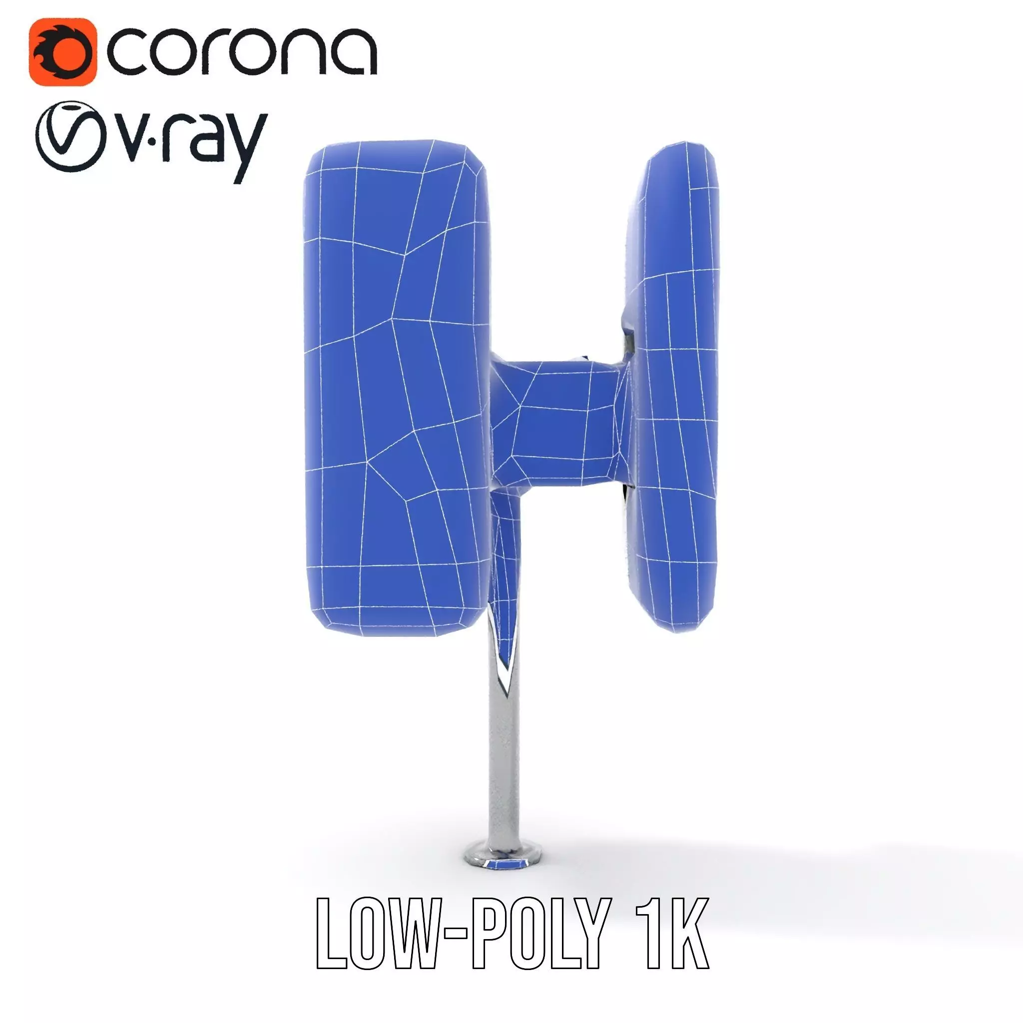 White Antenna Array model pack Low-poly 3D model_31