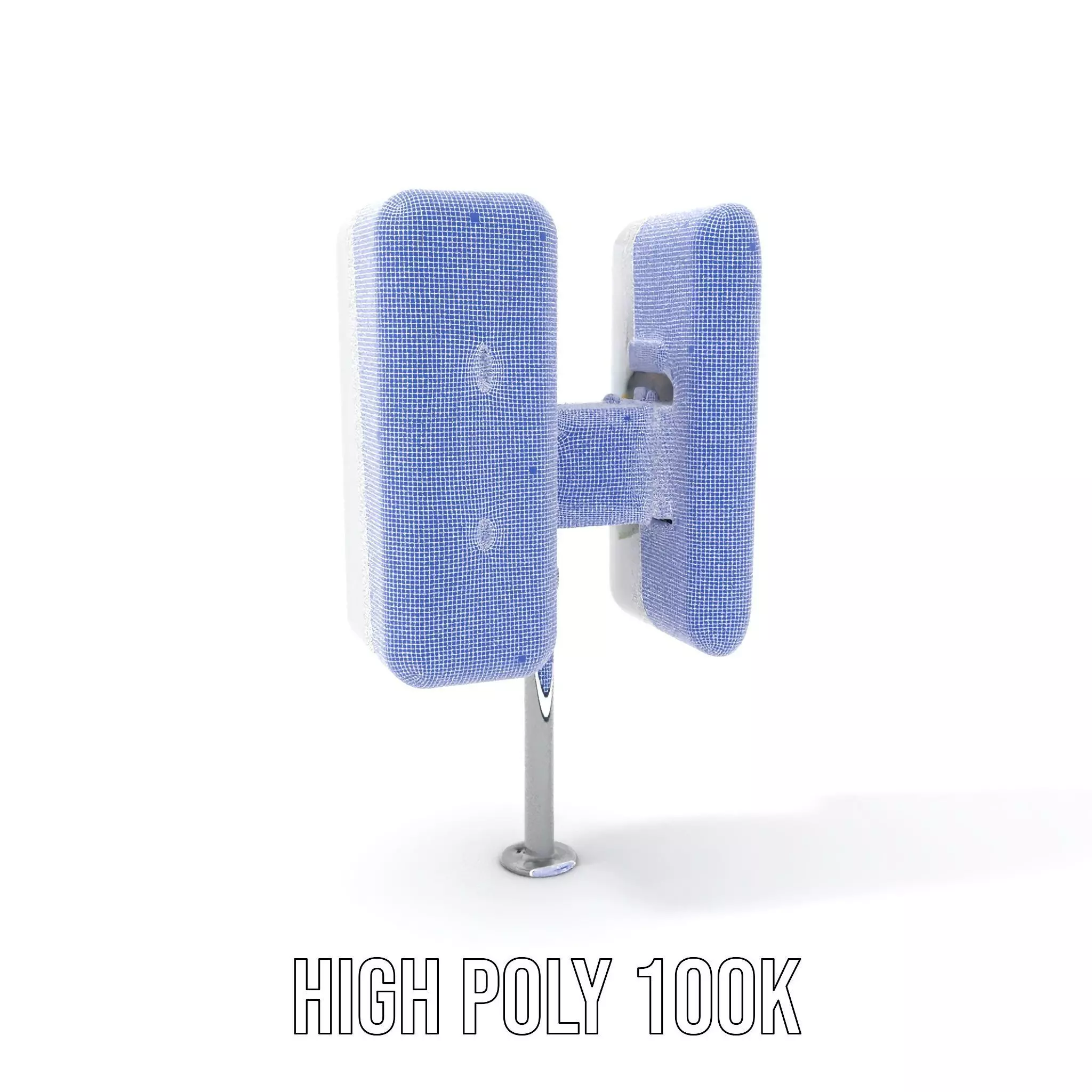 White Antenna Array model pack Low-poly 3D model_5