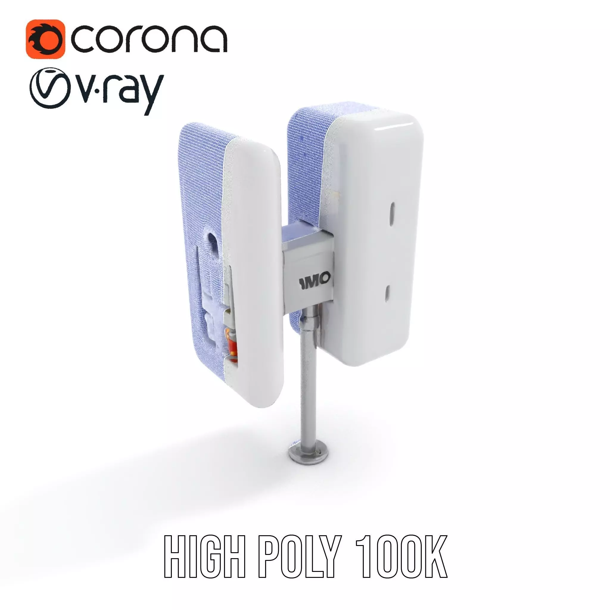 White Antenna Array model pack Low-poly 3D model_21