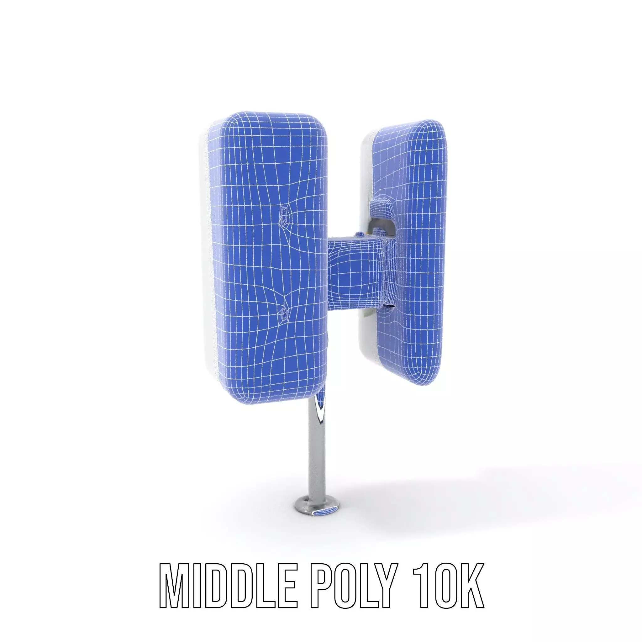 White Antenna Array model pack Low-poly 3D model_12