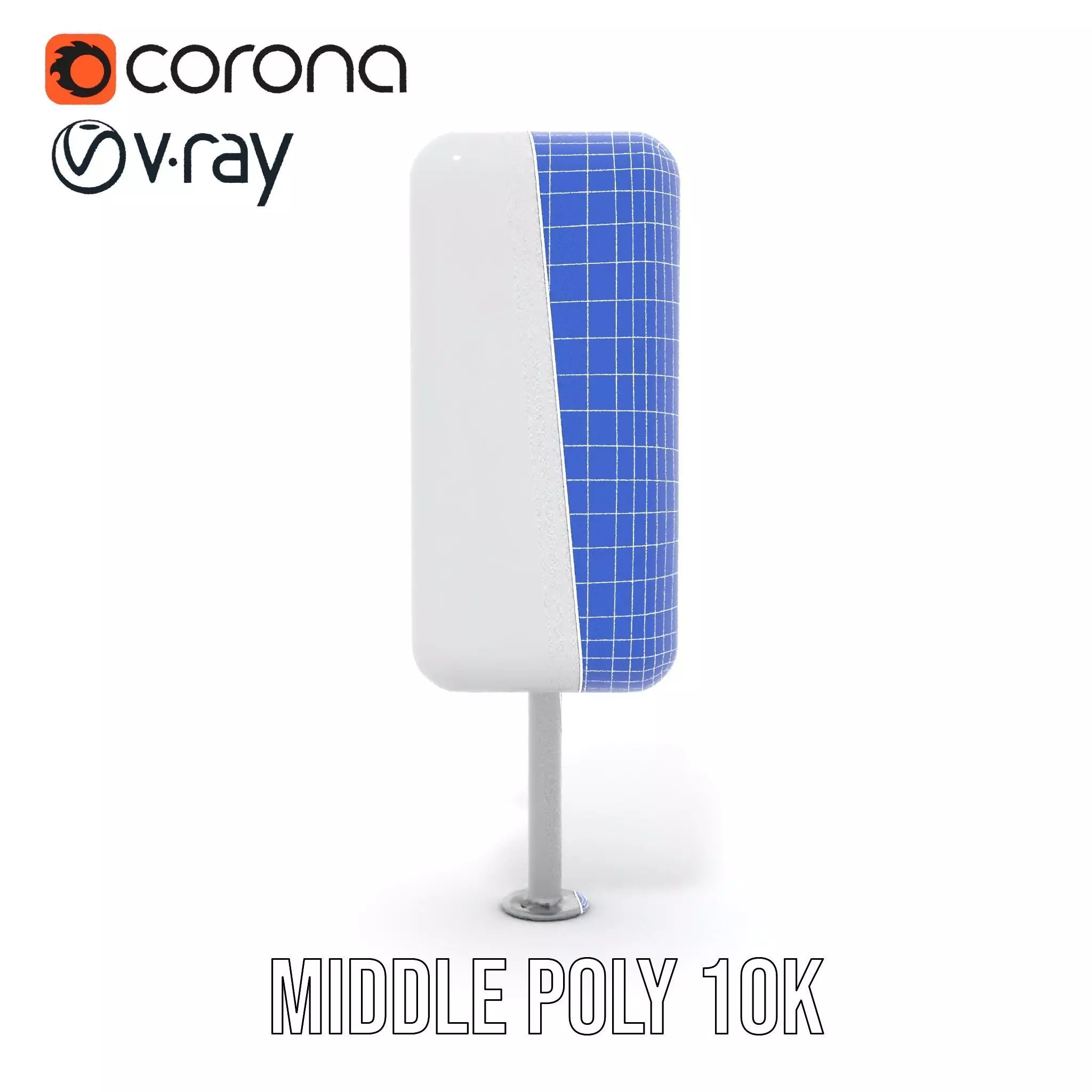 White Antenna Array model pack Low-poly 3D model_30