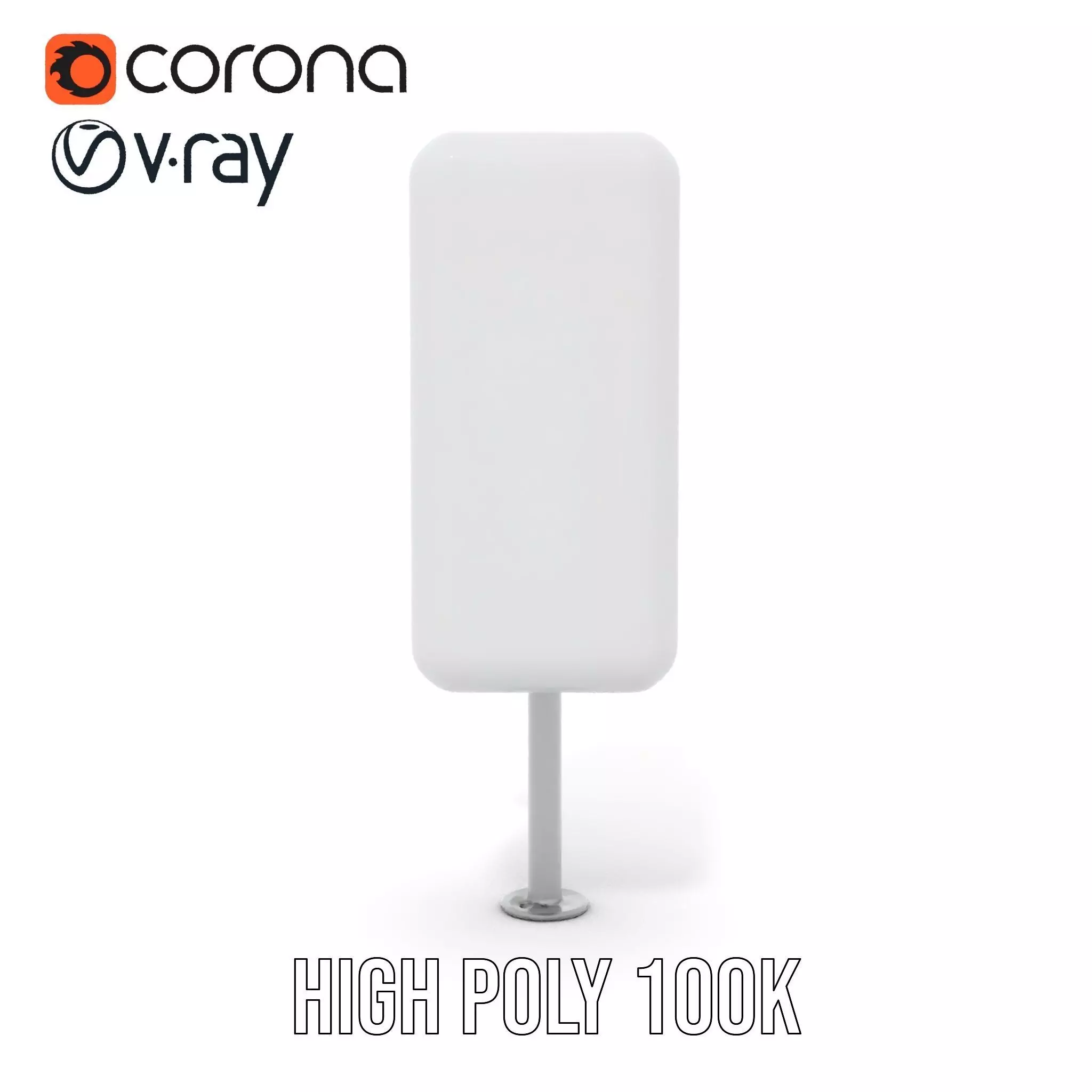 White Antenna Array model pack Low-poly 3D model_32