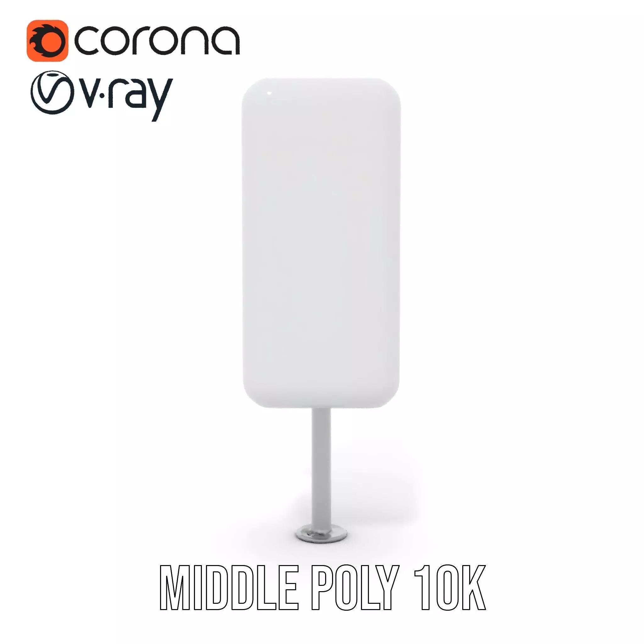 White Antenna Array model pack Low-poly 3D model_24