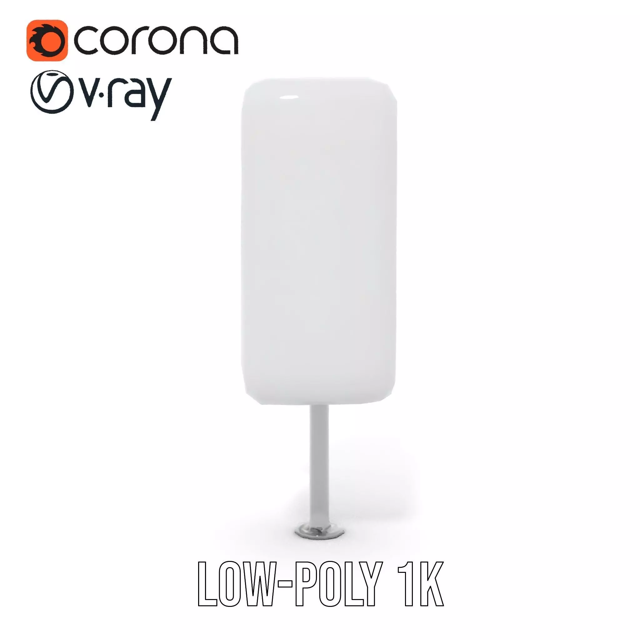 White Antenna Array model pack Low-poly 3D model_10