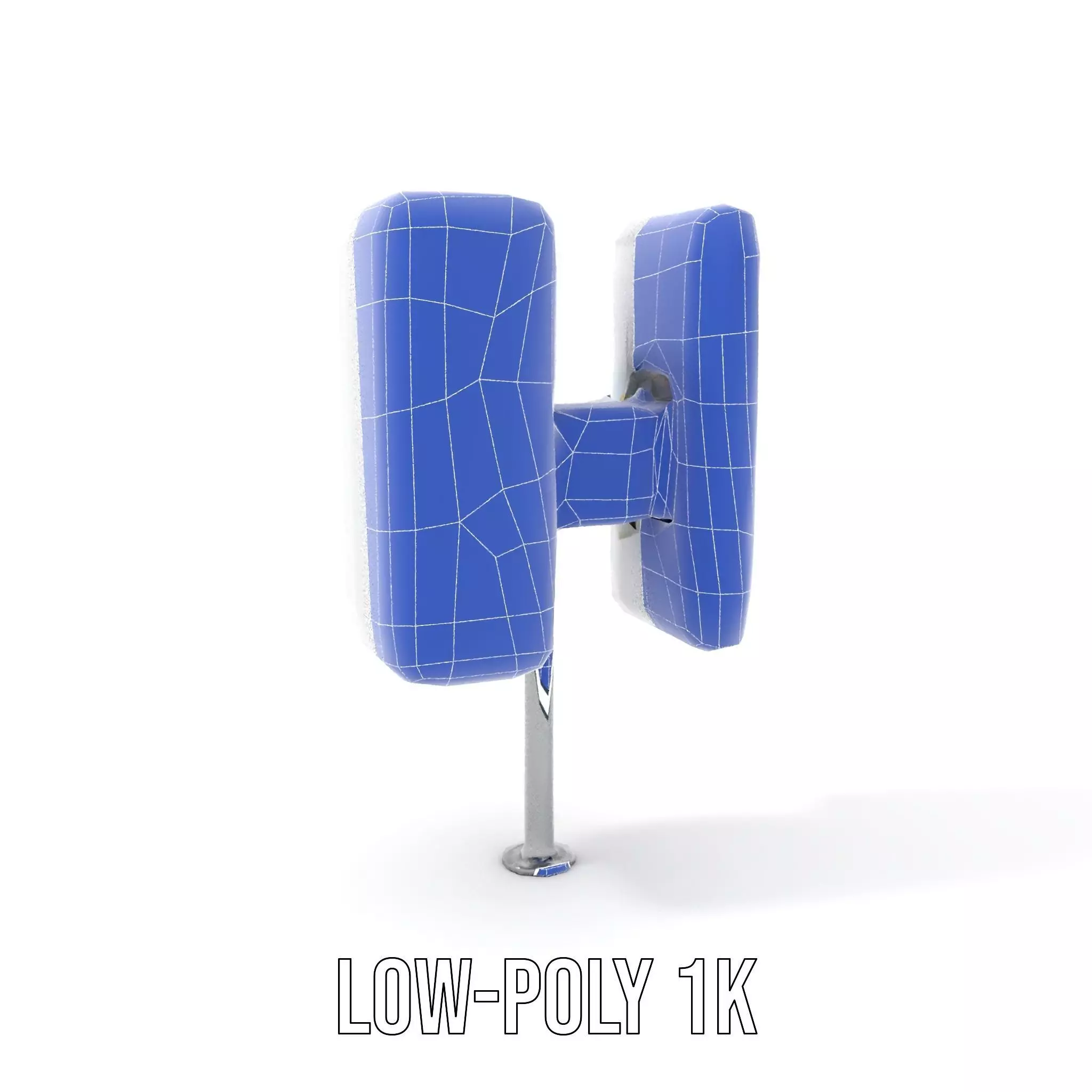 White Antenna Array model pack Low-poly 3D model_20