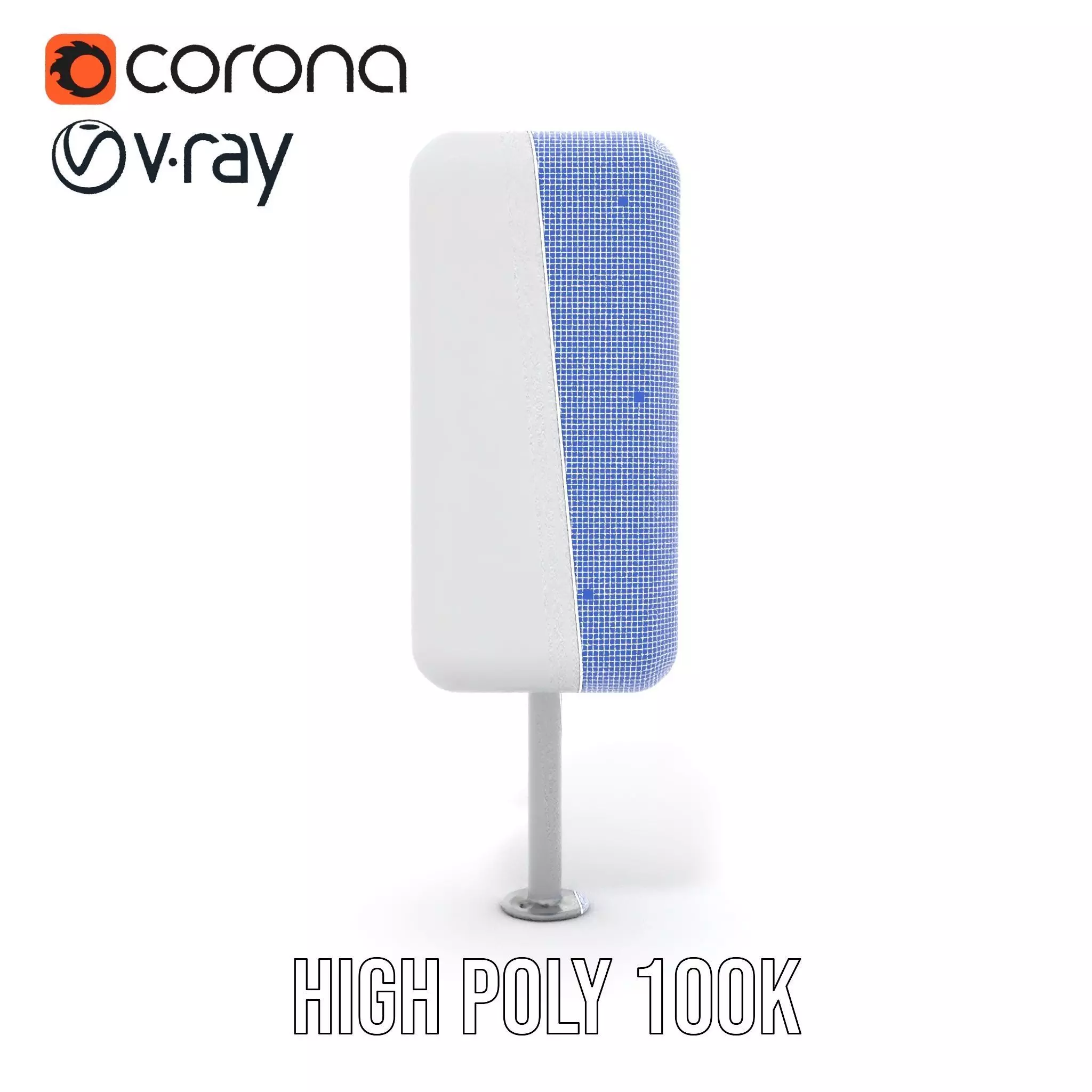 White Antenna Array model pack Low-poly 3D model_35