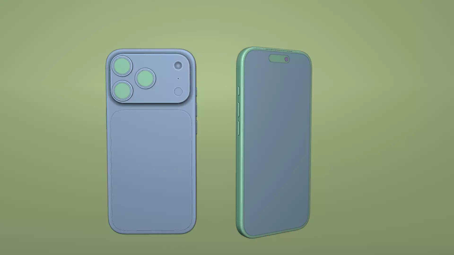 Apple Iphone 17 Pro Blue 2025 3D model_11