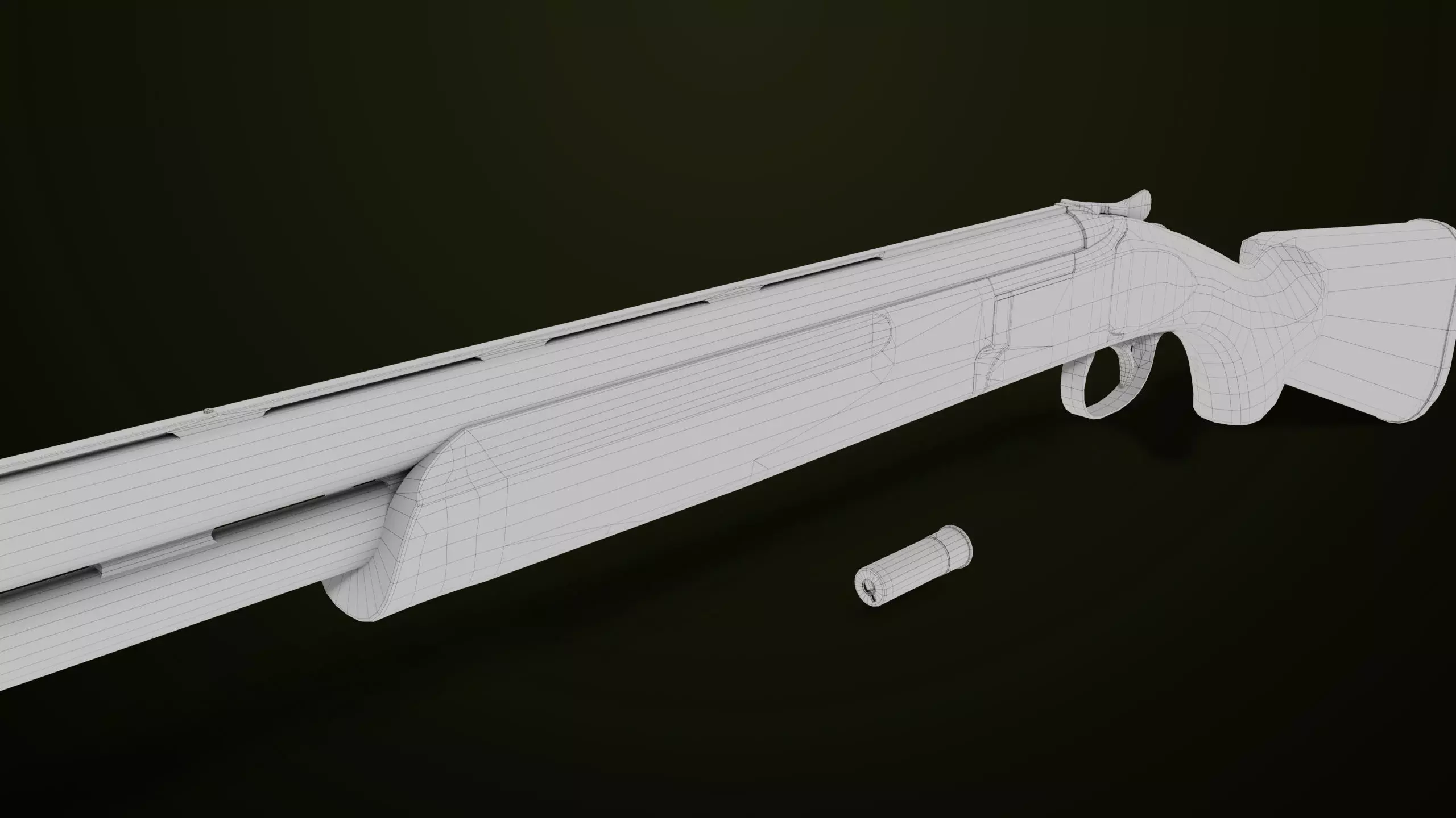 Double Barrel Shotguns 01 Single Mat All PBR Unity UE Textures Low-poly 3D model_34