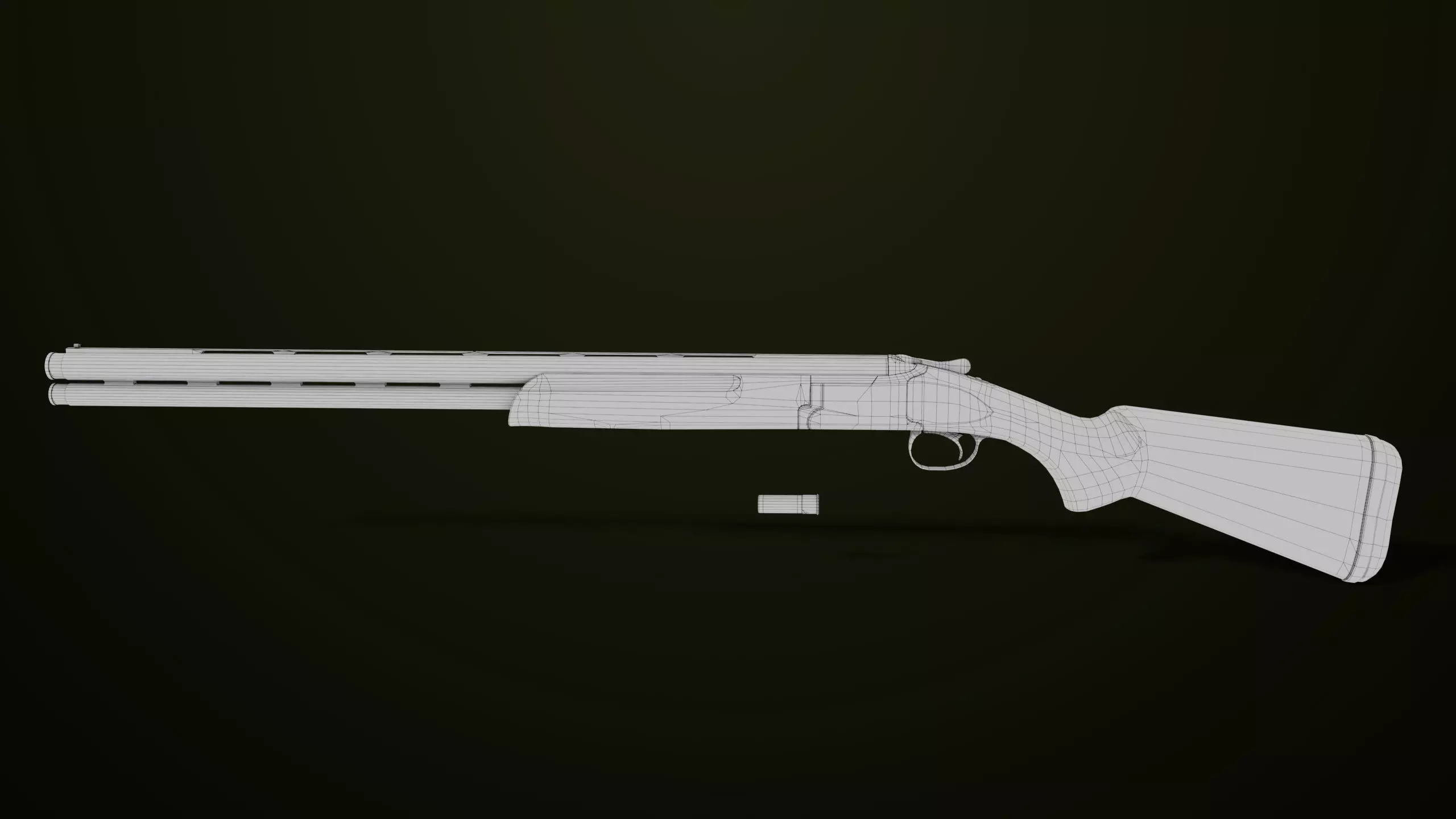 Double Barrel Shotguns 01 Single Mat All PBR Unity UE Textures Low-poly 3D model_27