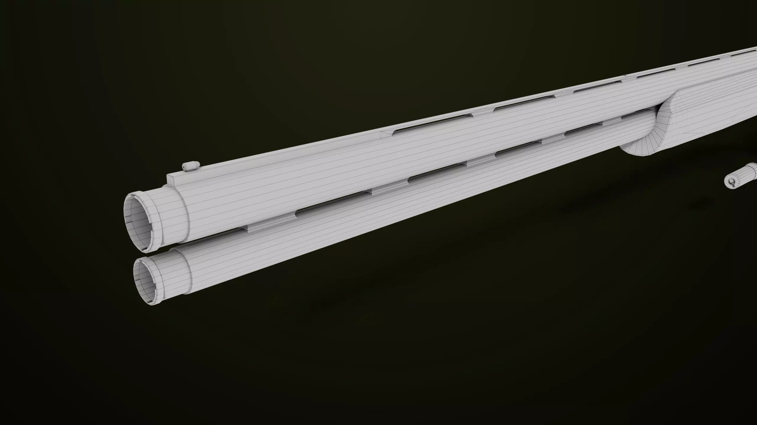 Double Barrel Shotguns 01 Single Mat All PBR Unity UE Textures Low-poly 3D model_33