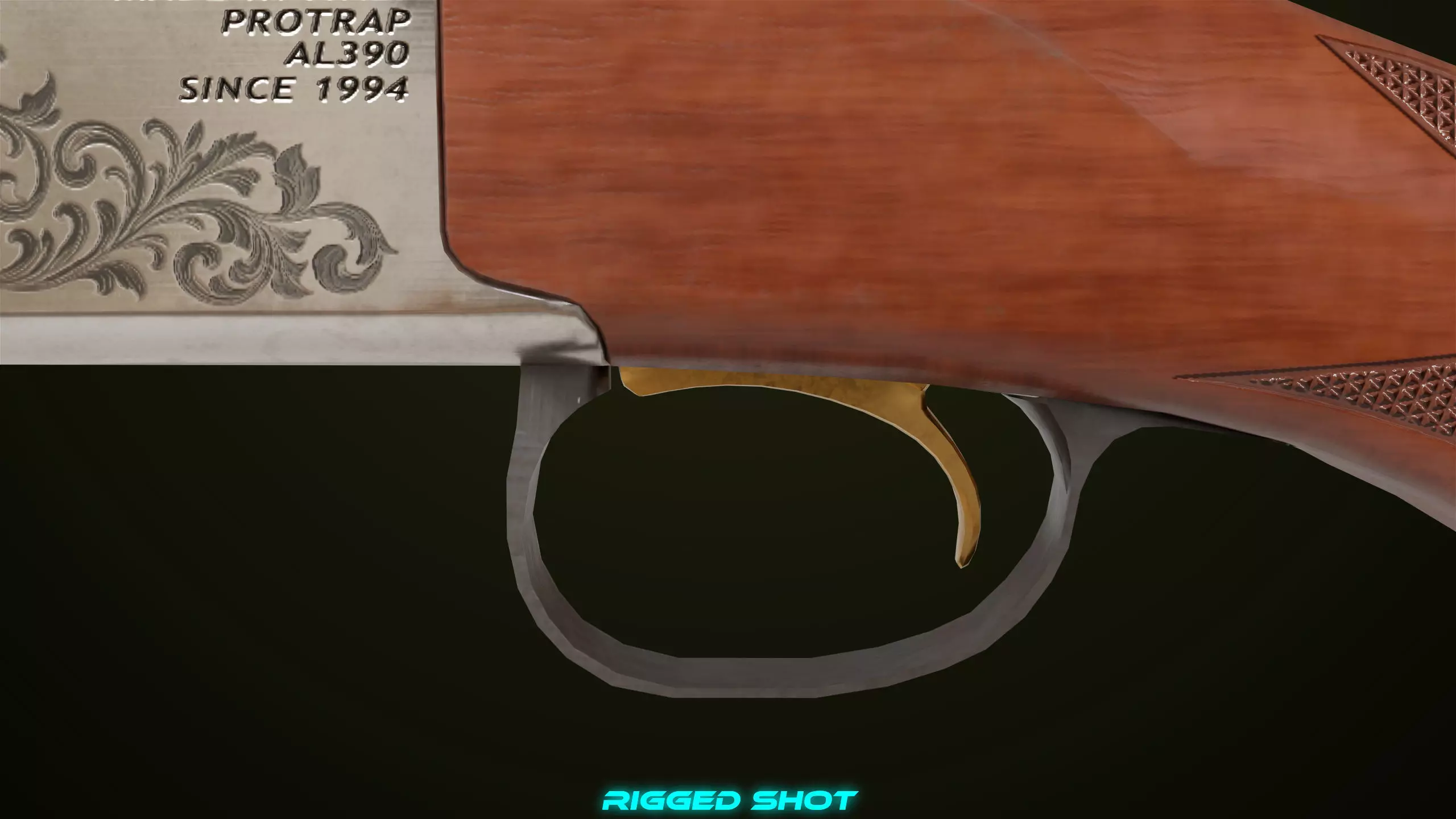 Double Barrel Shotguns 01 Single Mat All PBR Unity UE Textures Low-poly 3D model_16