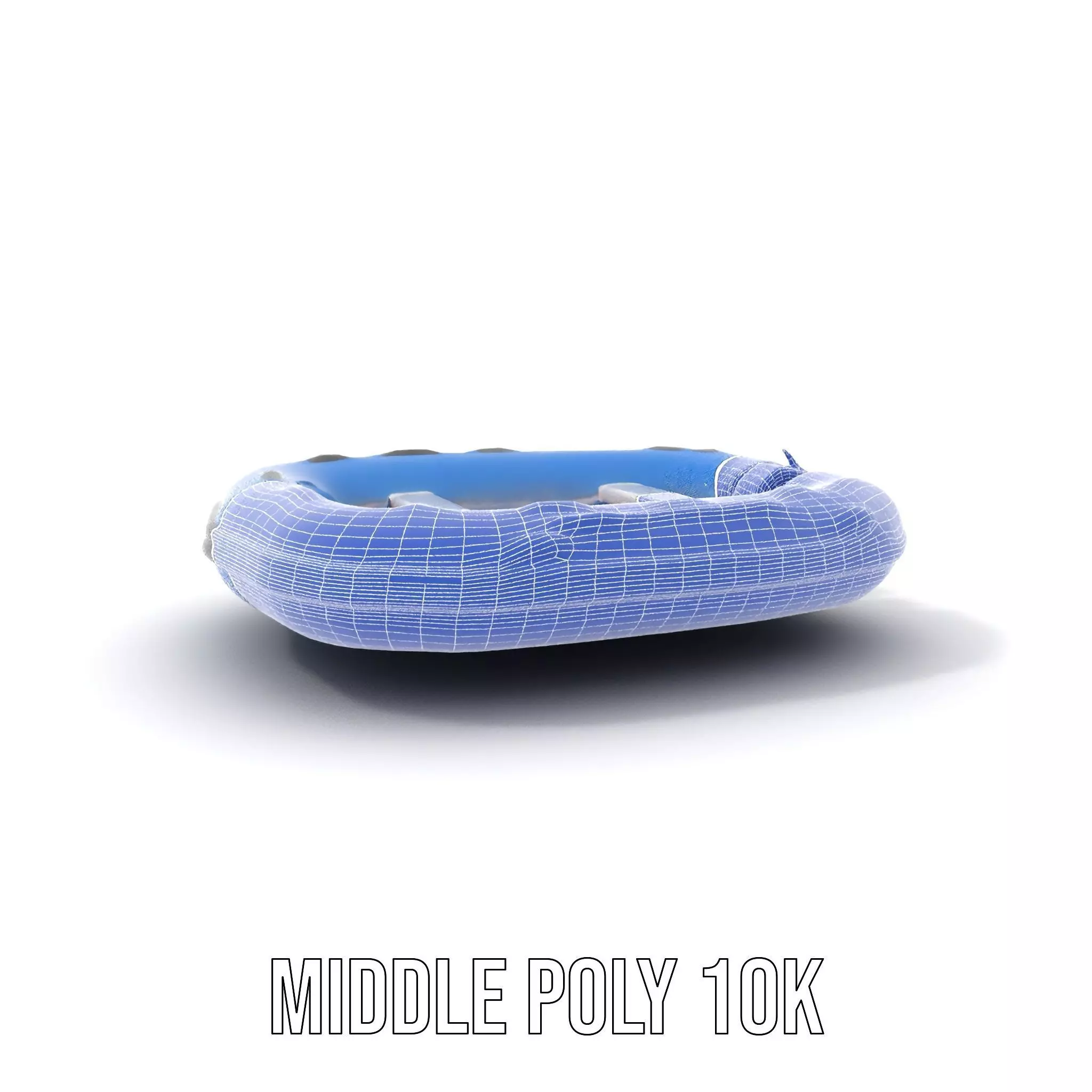 Blue Inflatable Boat model pack Low-poly 3D model_22