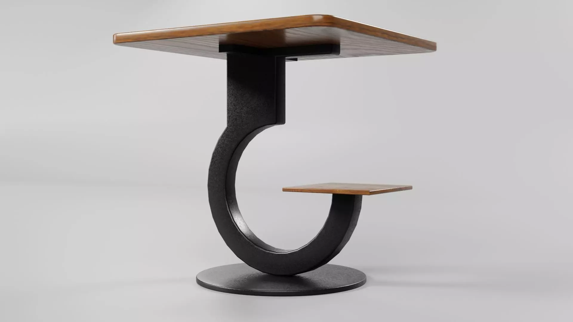 Square Table CG17 3D model_4