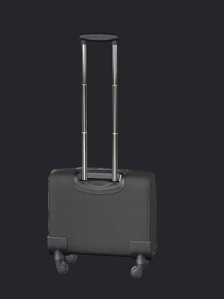 Rolling Travel Suitcase B Low-Poly 3D Model Low-poly 3D model_5