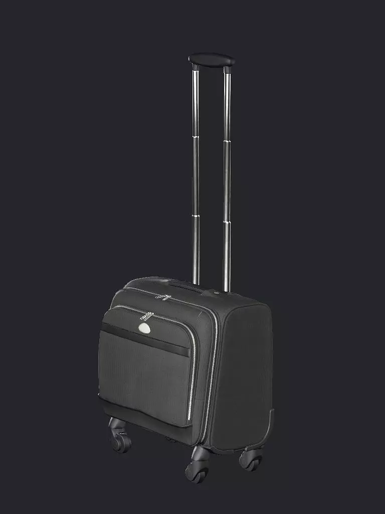 Rolling Travel Suitcase B Low-Poly 3D Model Low-poly 3D model_2