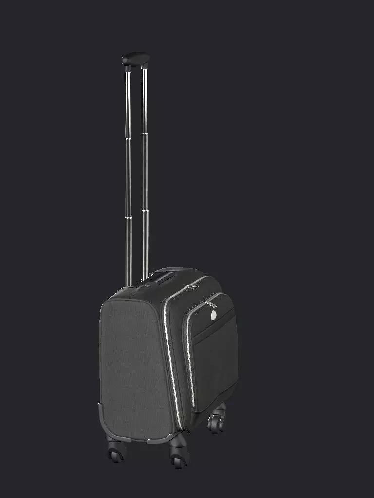 Rolling Travel Suitcase B Low-Poly 3D Model Low-poly 3D model_7