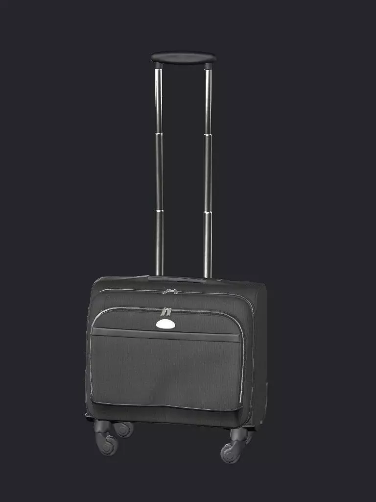 Rolling Travel Suitcase B Low-Poly 3D Model Low-poly 3D model_1