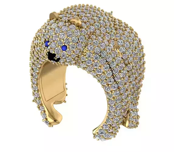 bear ring 3Dprint model