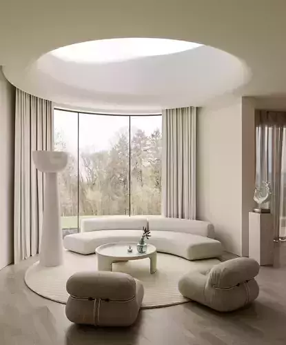 Warm and cozy indoor living room