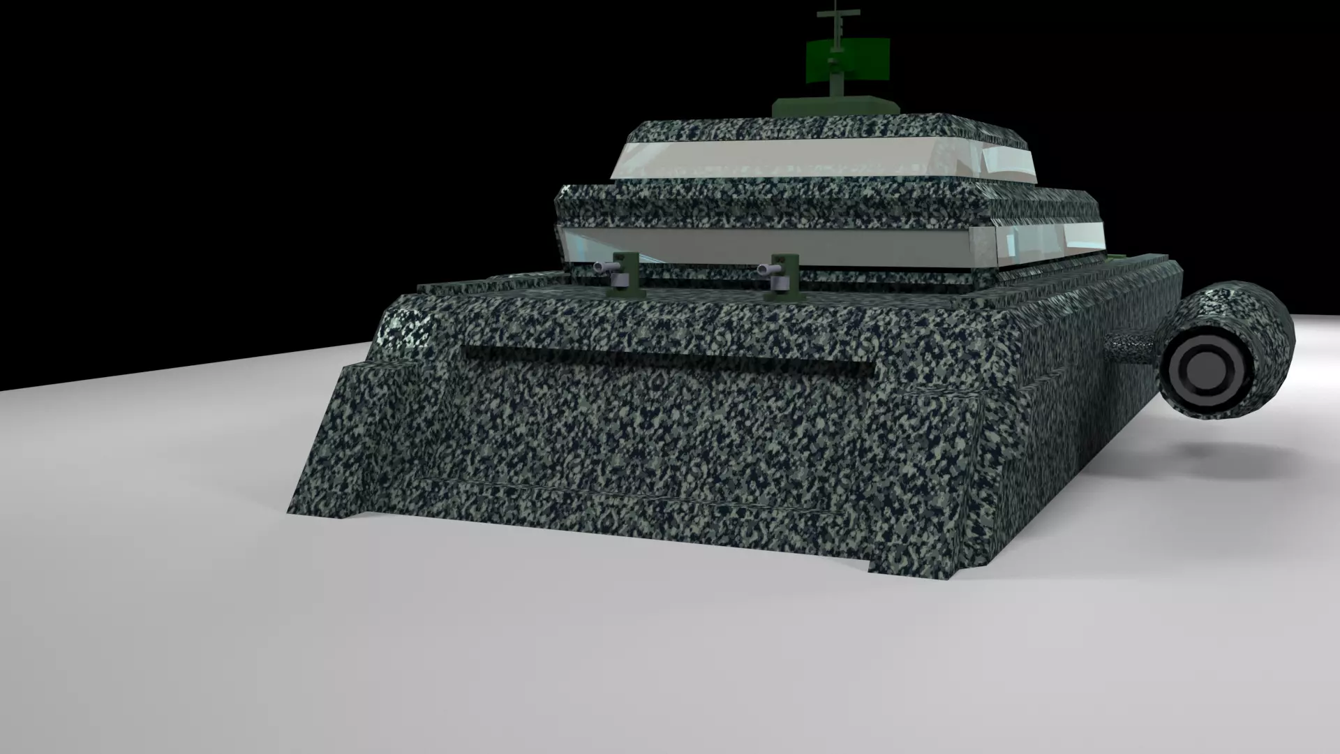 WAR SHIP Low-poly 3D model_3