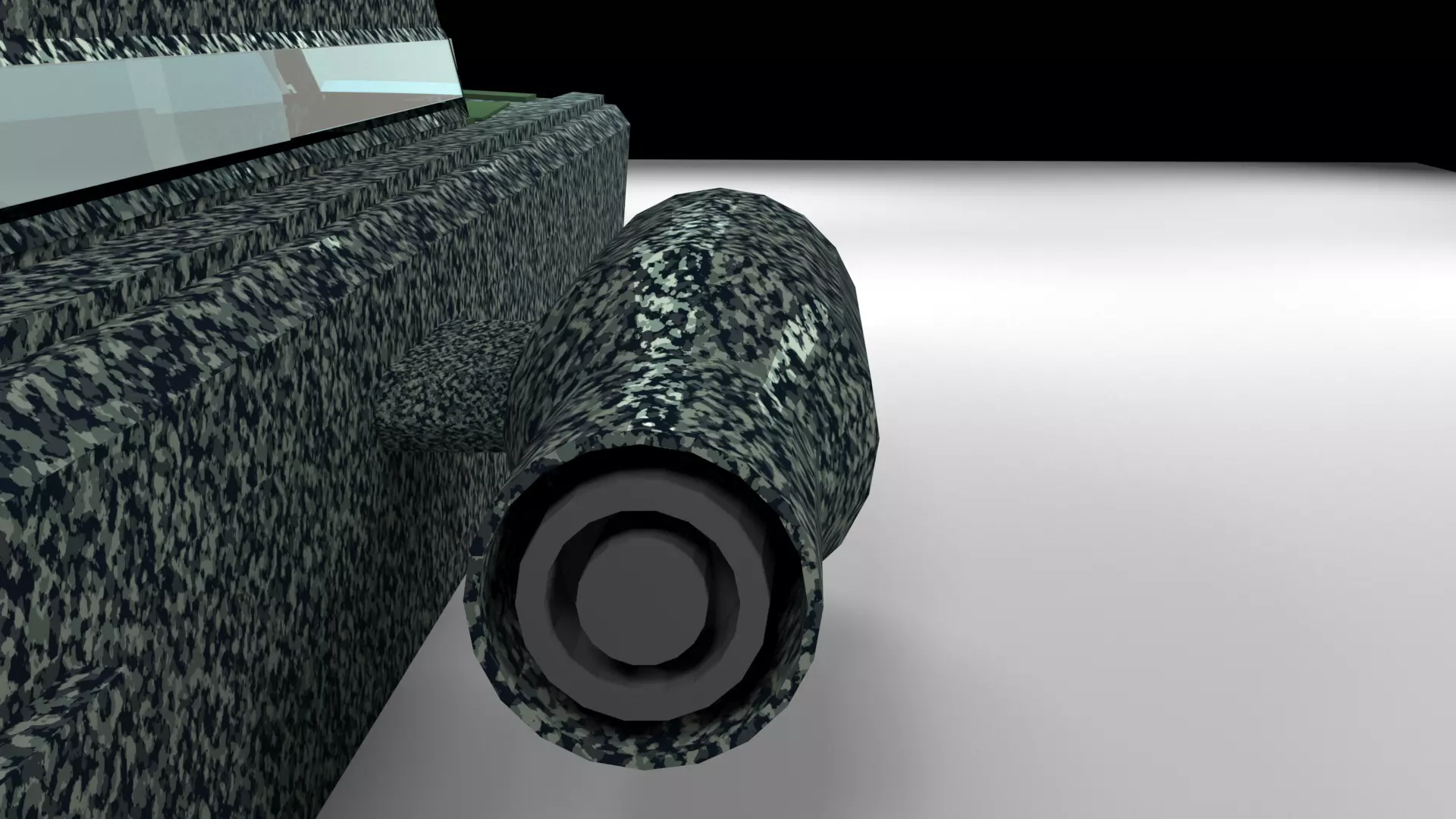 WAR SHIP Low-poly 3D model_1