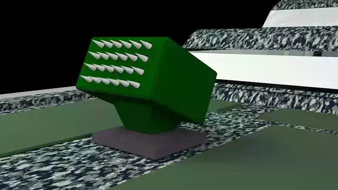 WAR SHIP Low-poly 3D model