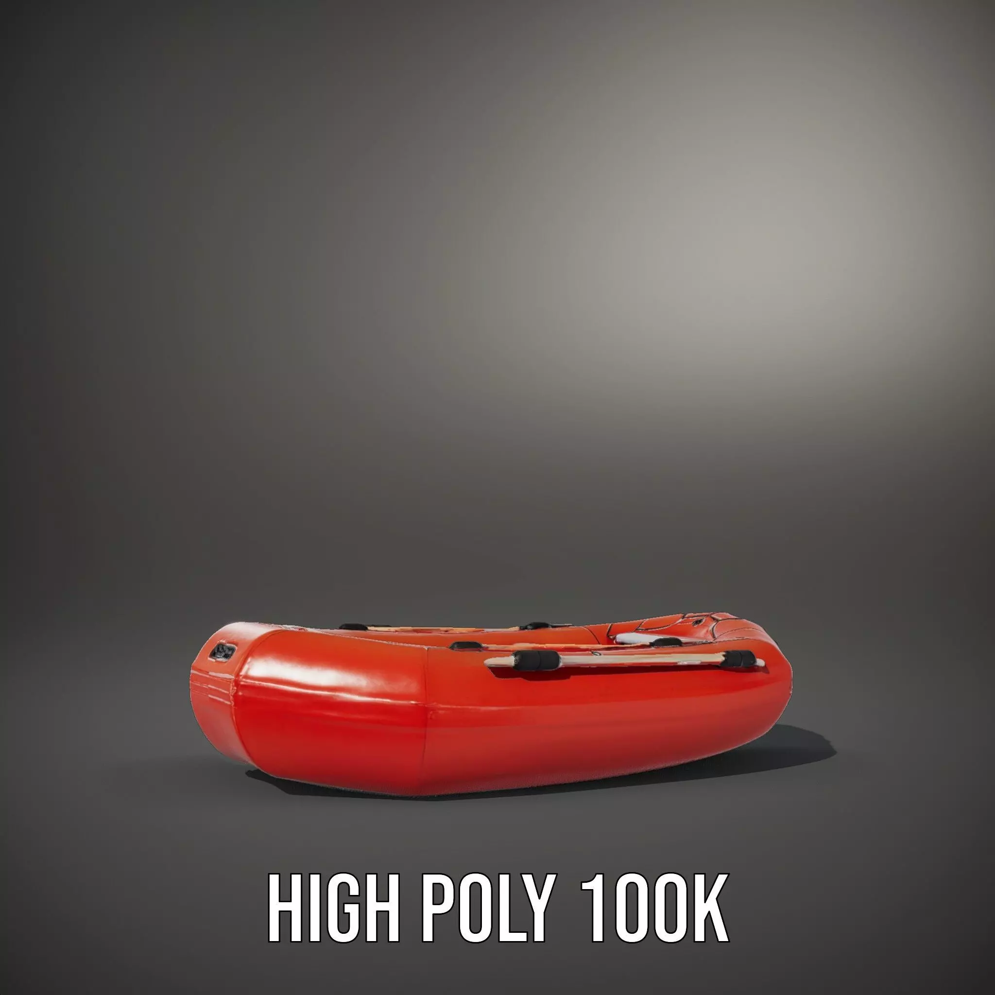 Vibrant Inflatable Raft model pack Low-poly 3D model_9