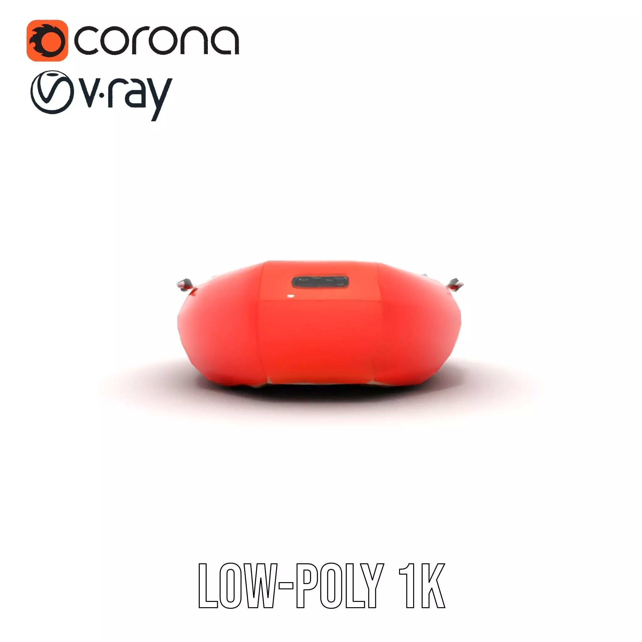 Vibrant Inflatable Raft model pack Low-poly 3D model_17