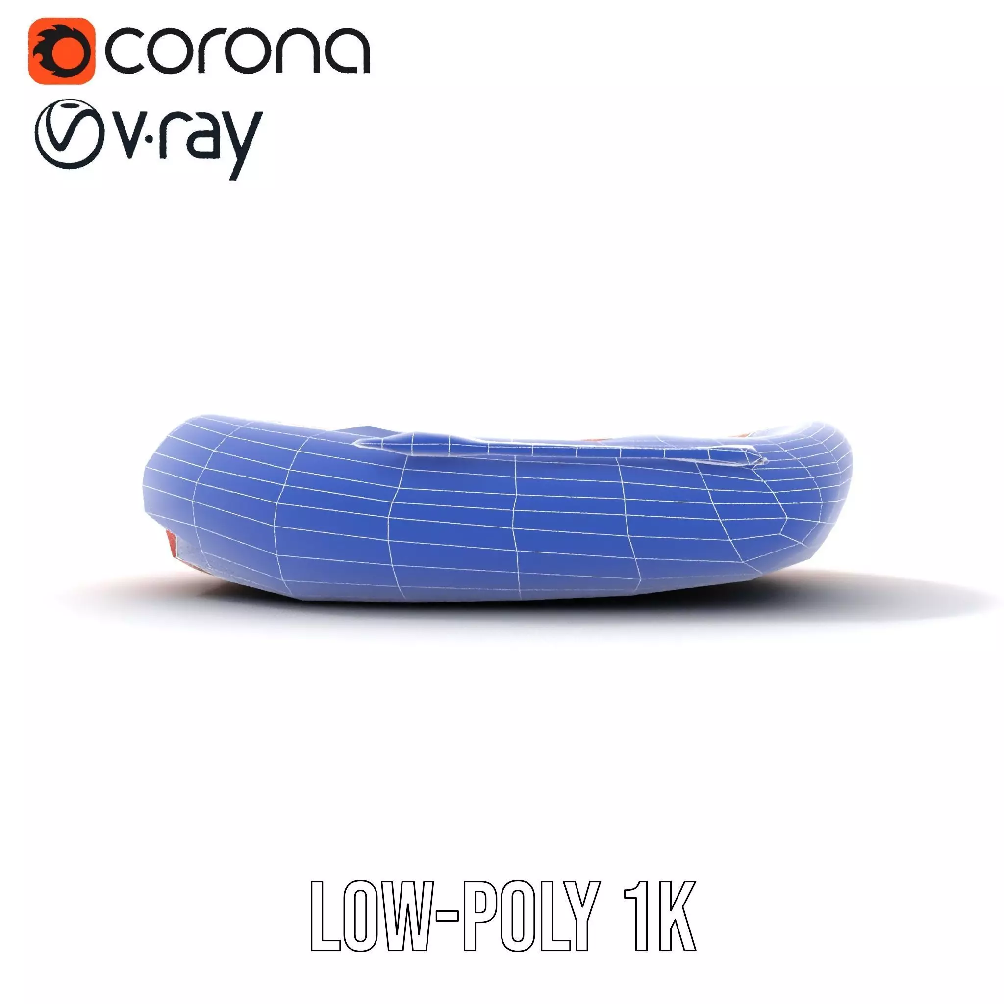 Vibrant Inflatable Raft model pack Low-poly 3D model_23