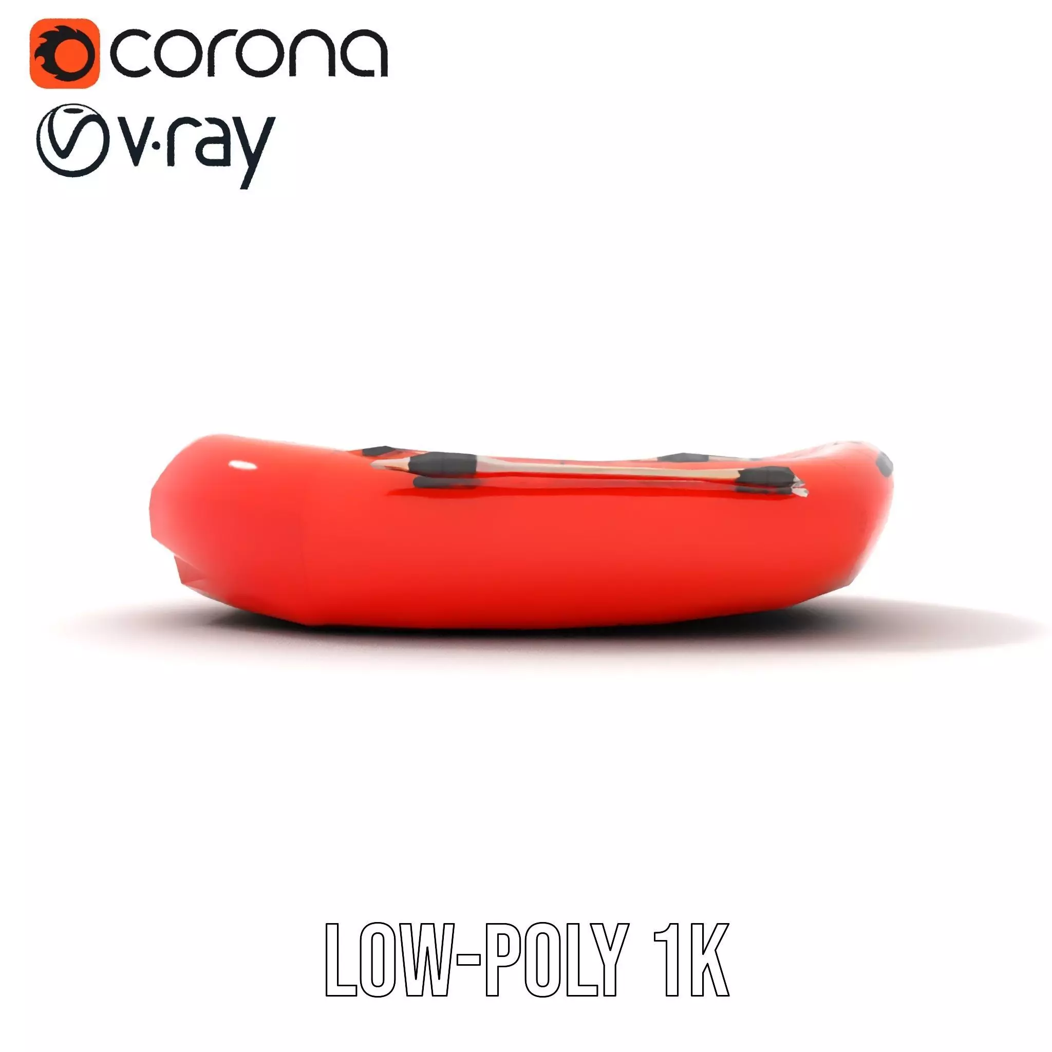 Vibrant Inflatable Raft model pack Low-poly 3D model_20