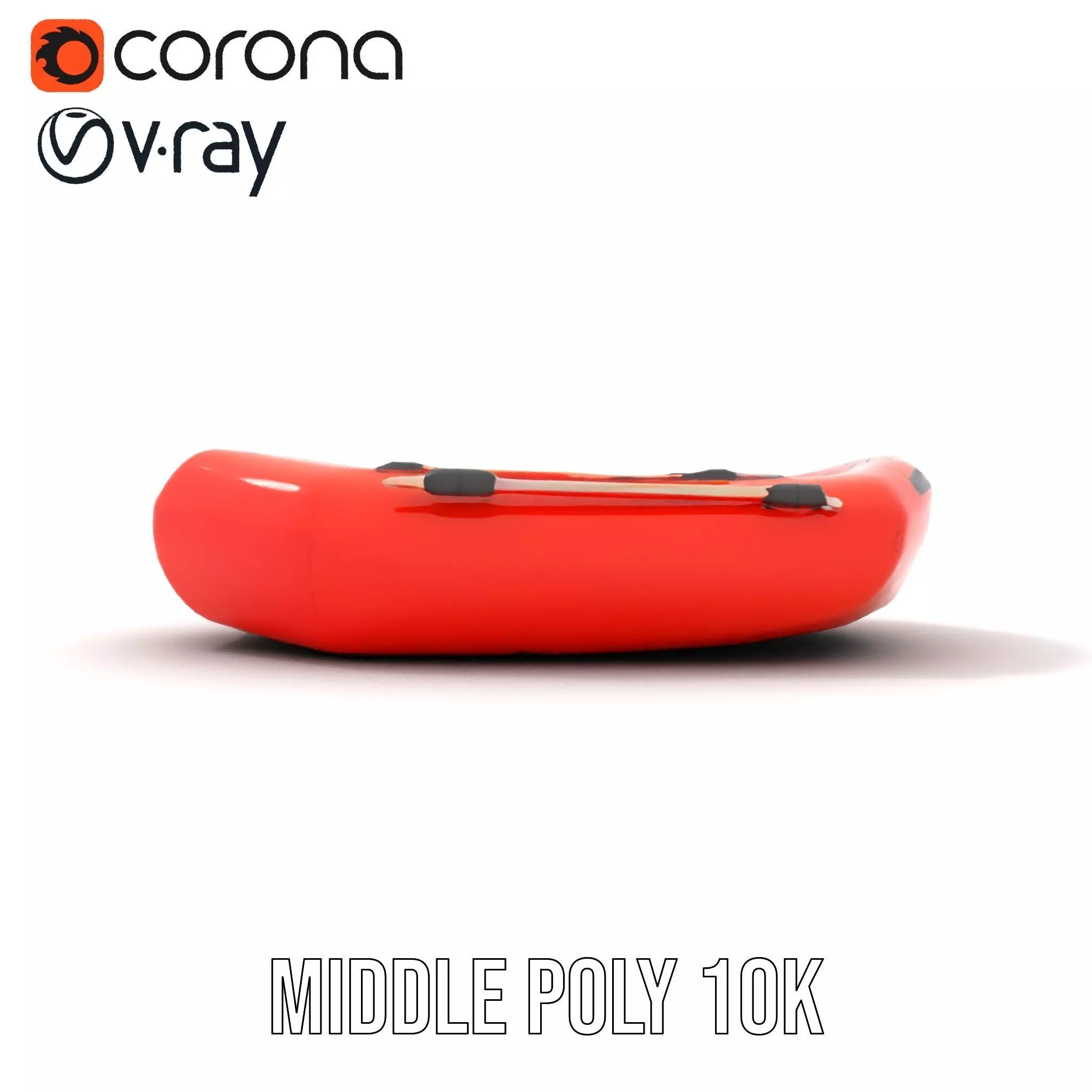 Vibrant Inflatable Raft model pack Low-poly 3D model_19