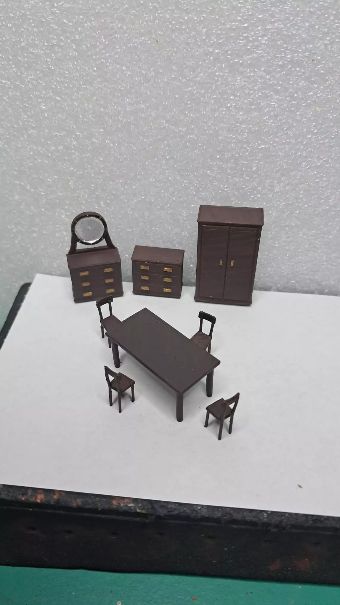 Vintage Furniture Set 1-72 Scale for Models and Dioramas 3D print model_8