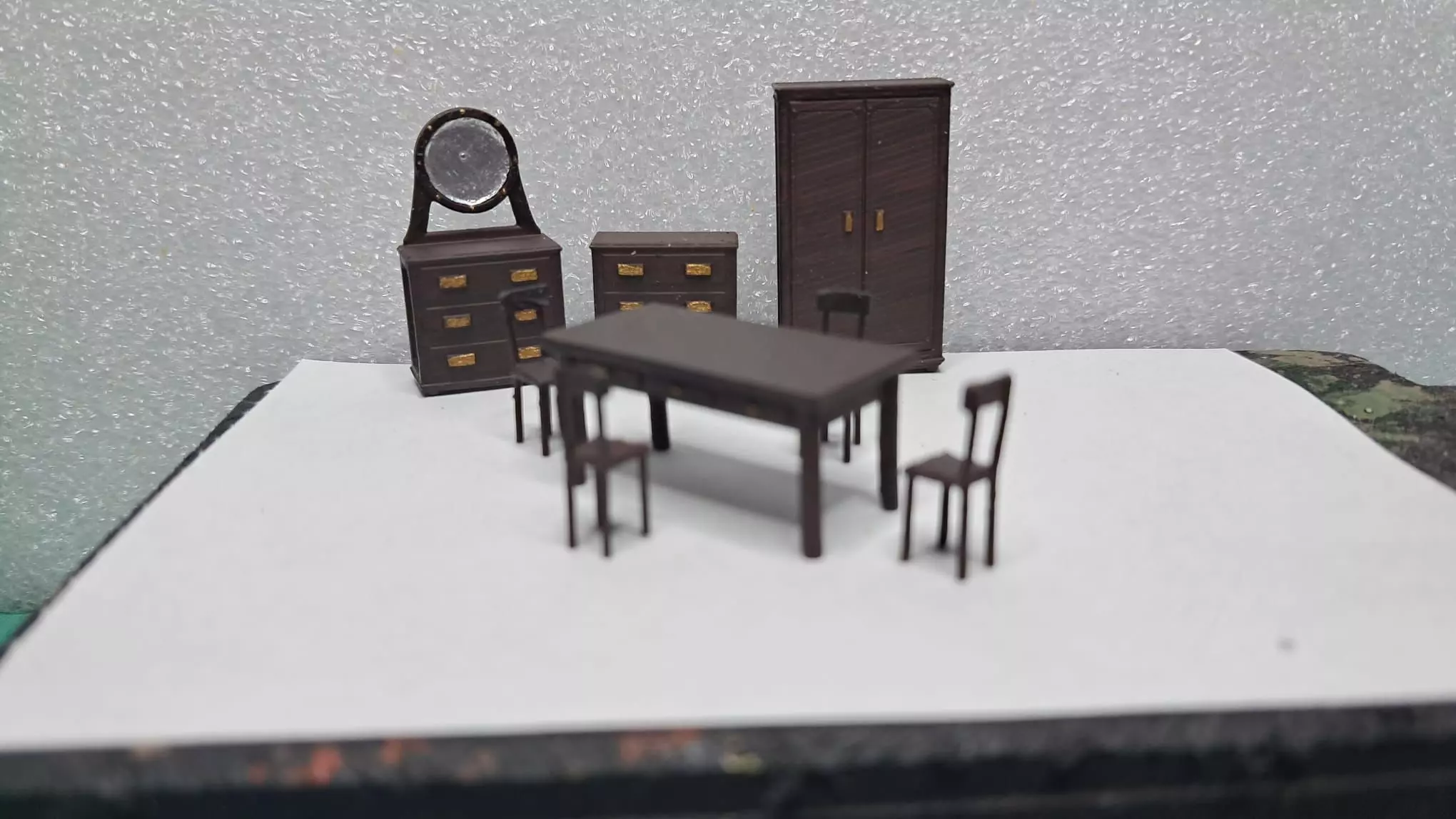 Vintage Furniture Set 1-72 Scale for Models and Dioramas 3D print model_6