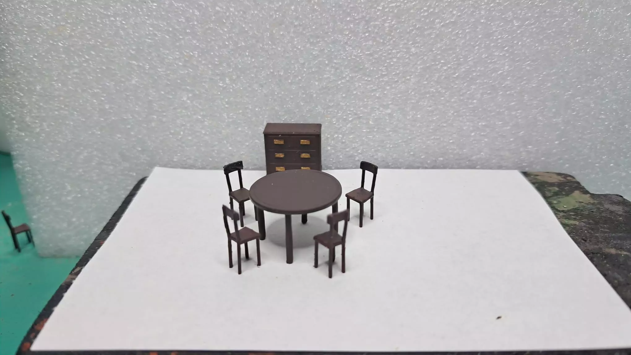 Vintage Furniture Set 1-72 Scale for Models and Dioramas 3D print model_7