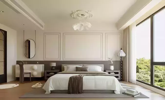 Elegant French Style Bedroom 114