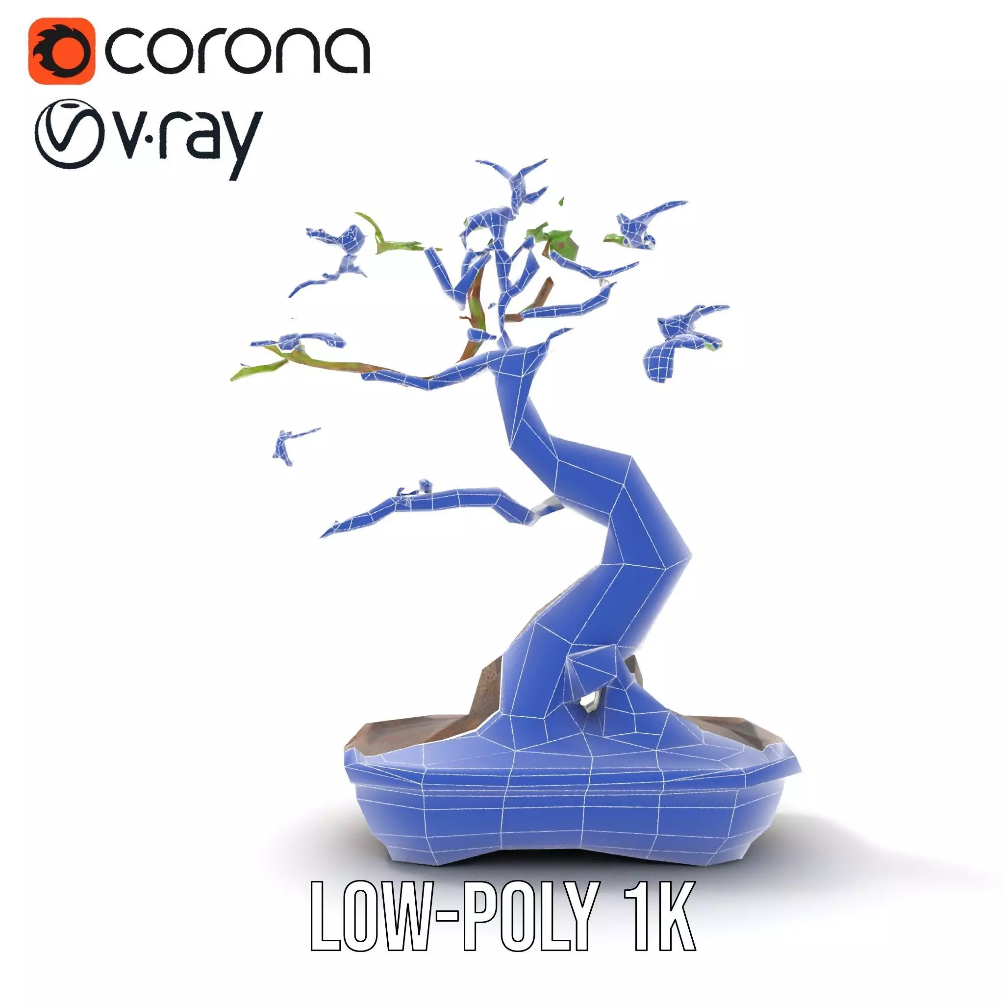 Elegant Bonsai Tree model pack Low-poly 3D model_24
