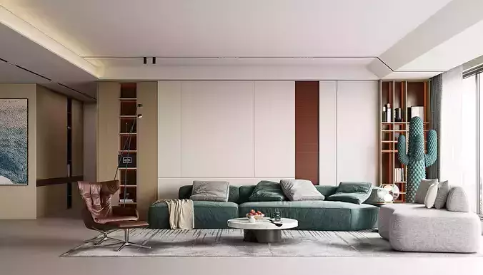 Contemporary Modern Living Room 104